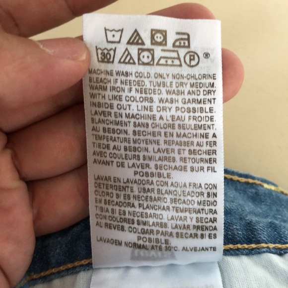 Levi’s Jeans Genuinely Crafted Light Blue Denim Shorts - Picture 6 of 8